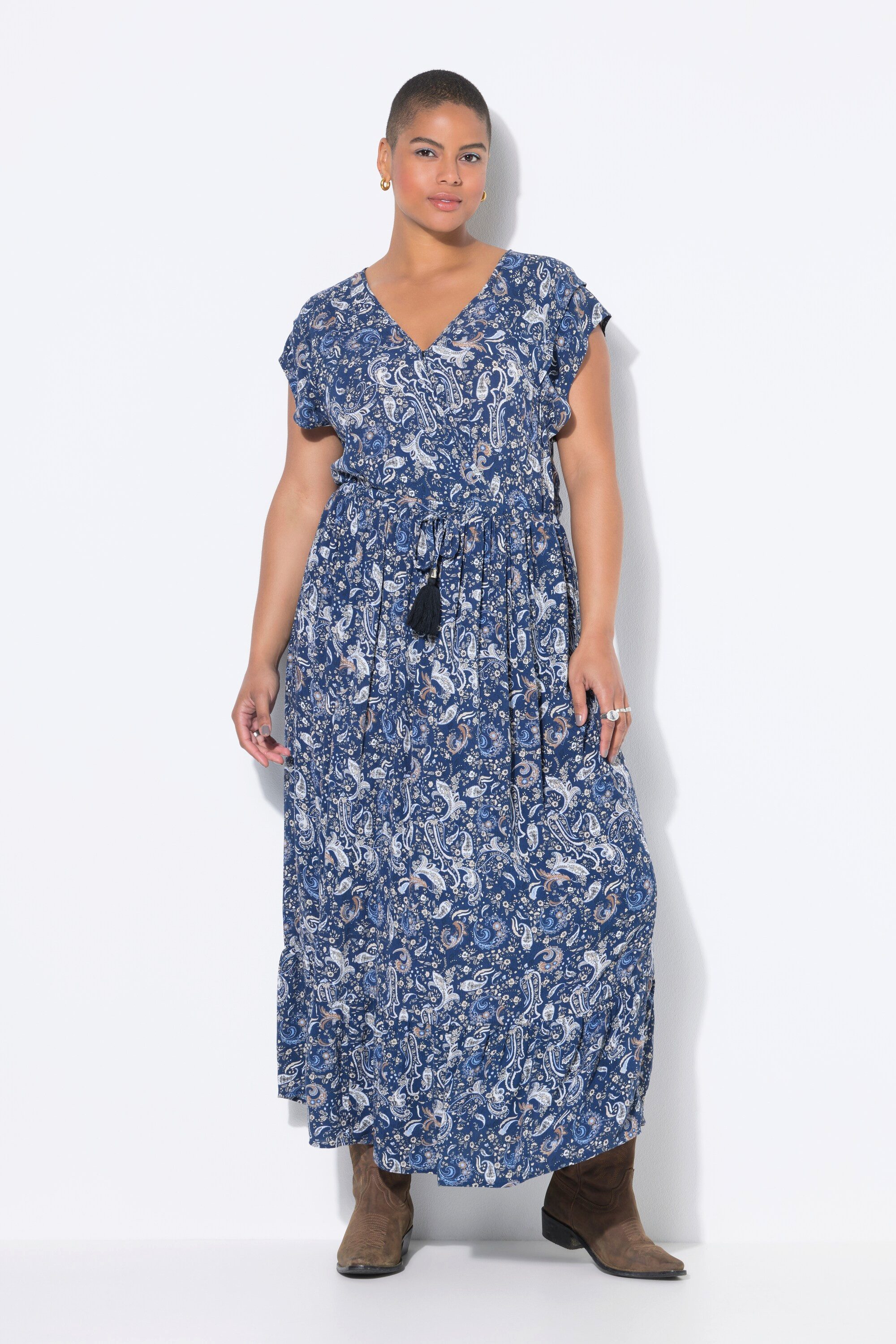 Studio Untold Maxikleid Maxikleid Bindeband Paisleyprint günstig online kaufen