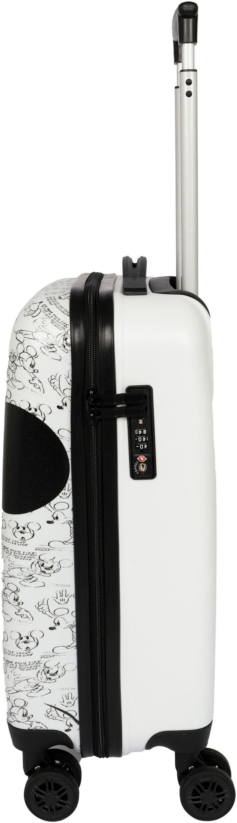 UNDERCOVER Kinderkoffer Minnie Maus, 59 cm, 4 Rollen, mit TSA-Zahlenschloss
