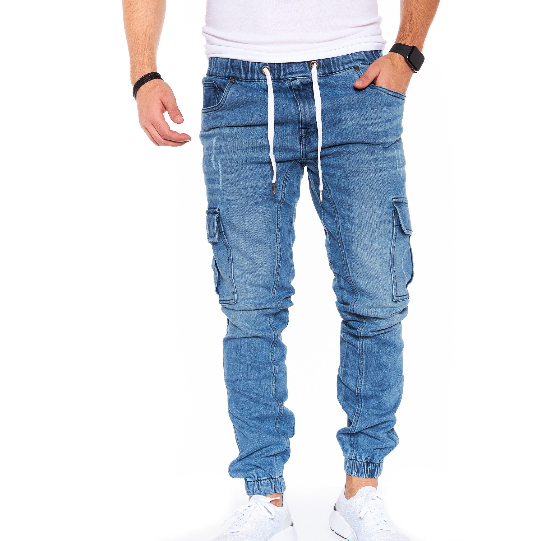 Styleko Cargohose 8003 Cargo Jeans Herren Cargohose für Herren Jeans Cargohose Herren