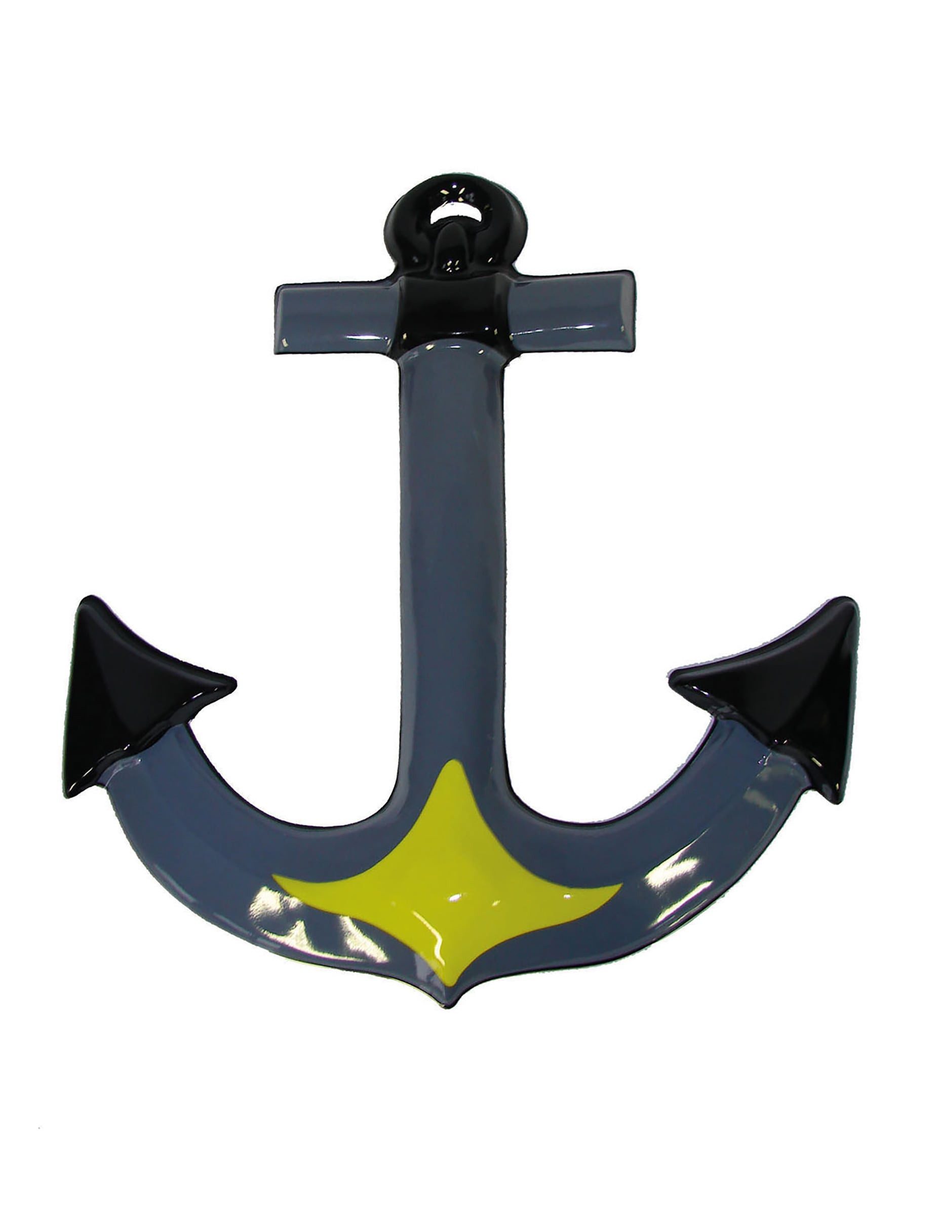 Espa Kostüm Bootsanker - Wand-Dekoration - 52 cm - grau-gelb-schwarz