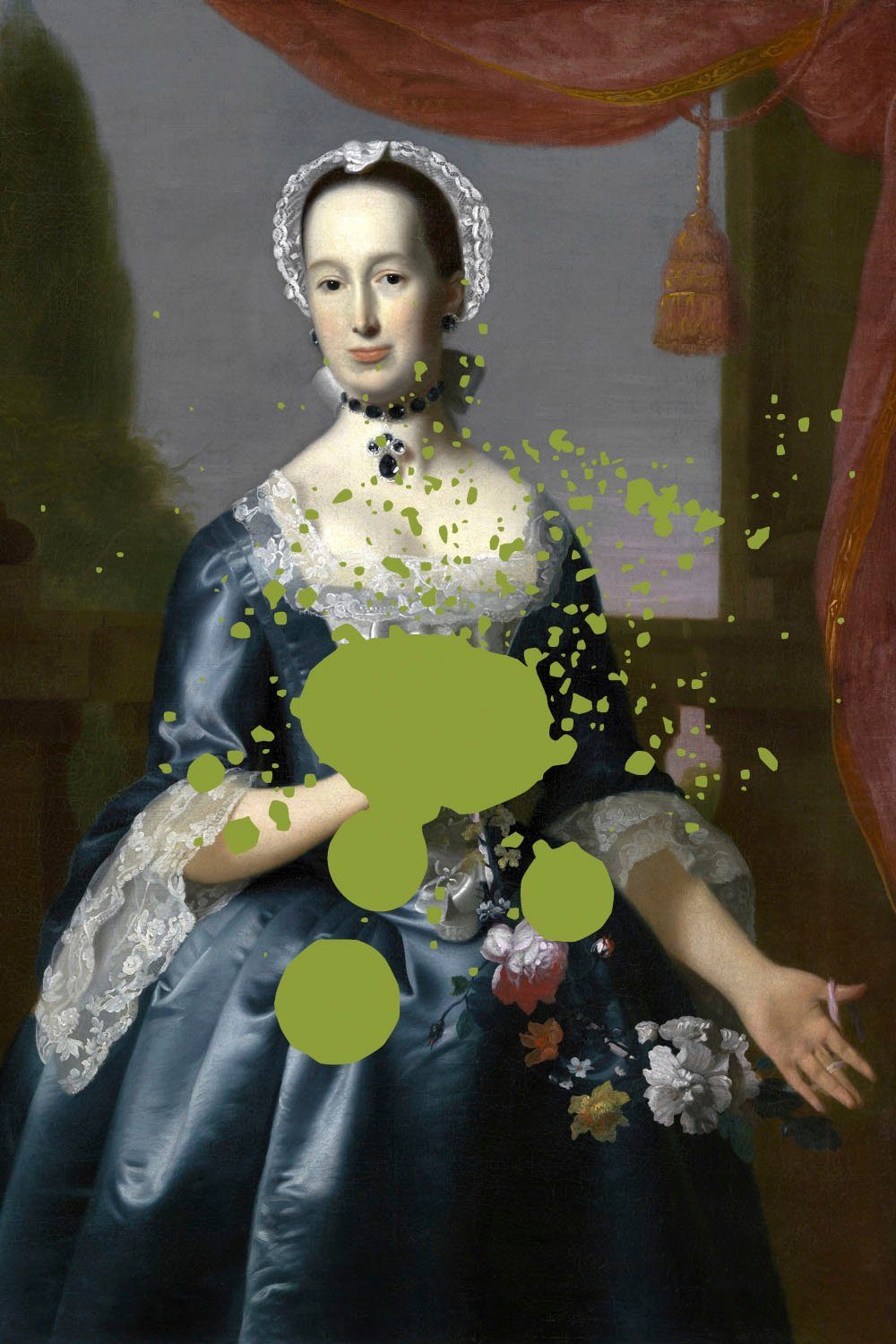 queence Acrylglasbild Frau mit Farbklecks, Bilder von Frauen, Formen, Frau, Gemälde, Historische Persönlichkeiten, Kunst, Fine Art-Print in Galeriequalität