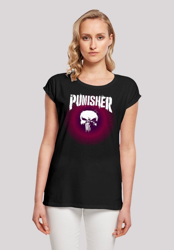 F4NT4STIC T-Shirt Marvel Punisher Psychedelic Warface Premium Qualität,  Offiziell lizenziertes Marvel T-Shirt