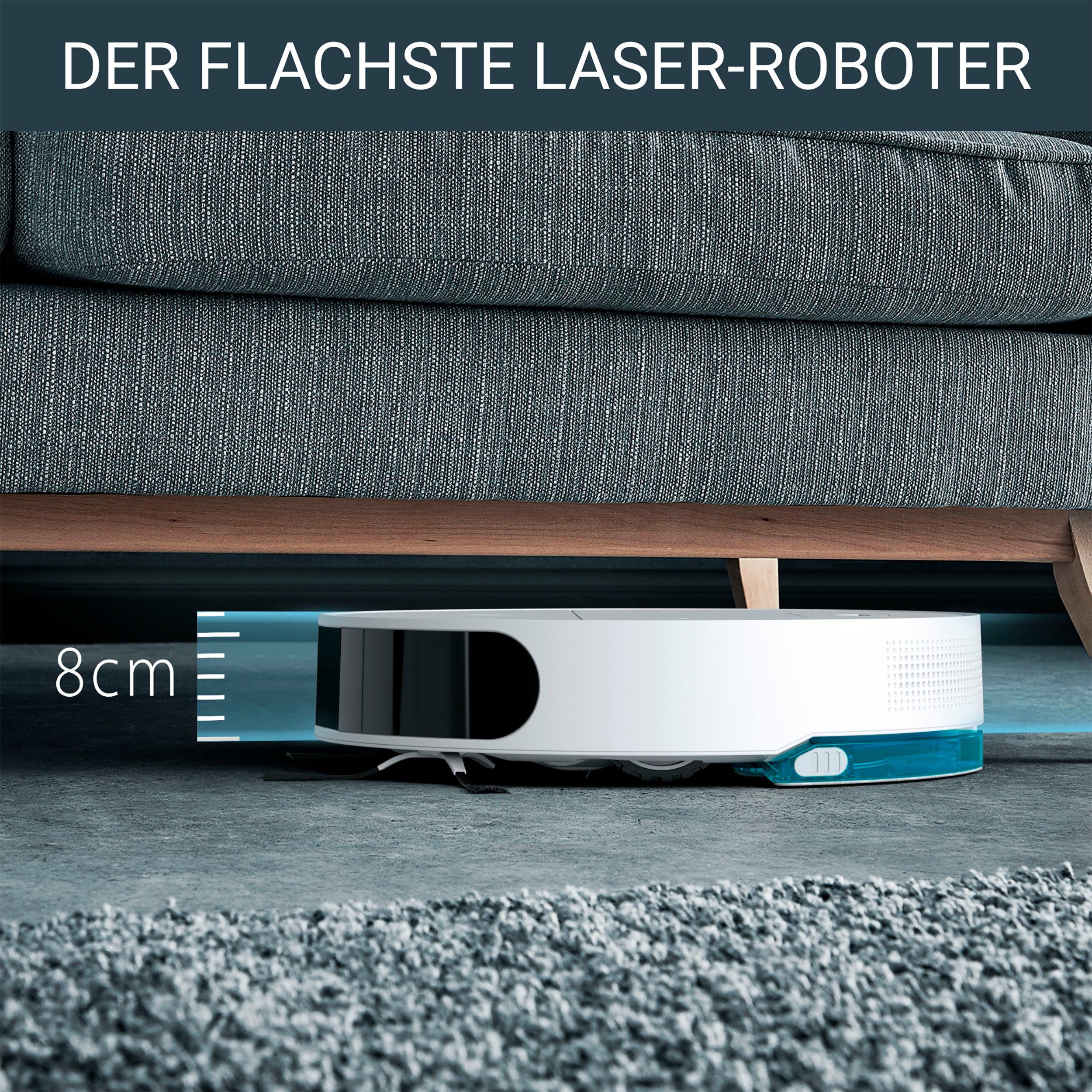 AI, Design, 130 RR9067 Serie wischen, Laser + Rowenta X-Plorer saugen und ultra-flaches Kamera-Navigation Saugroboter