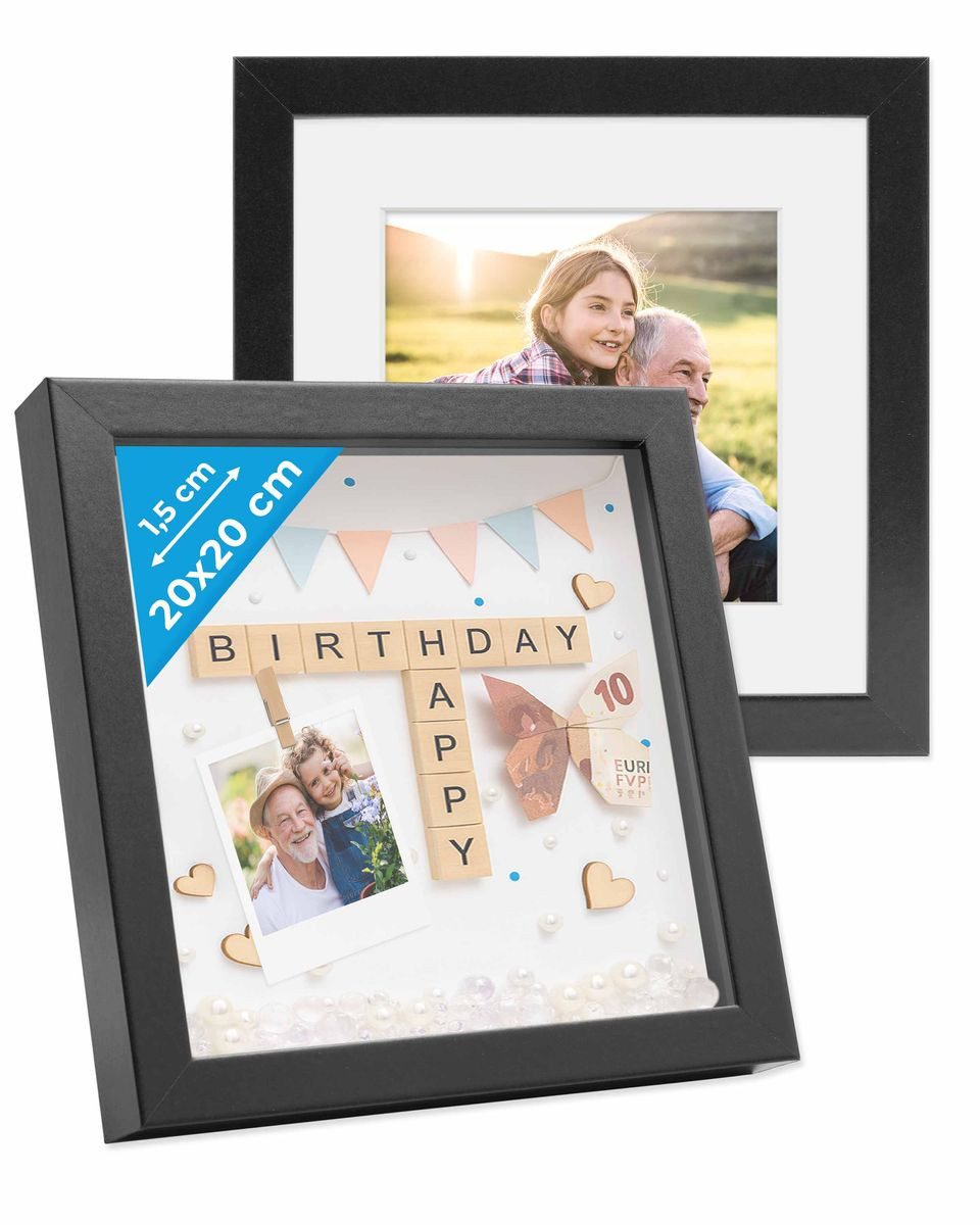 PHOTOLINI Bilderrahmen 2er Set 3D-Rahmen mit günstig online kaufen