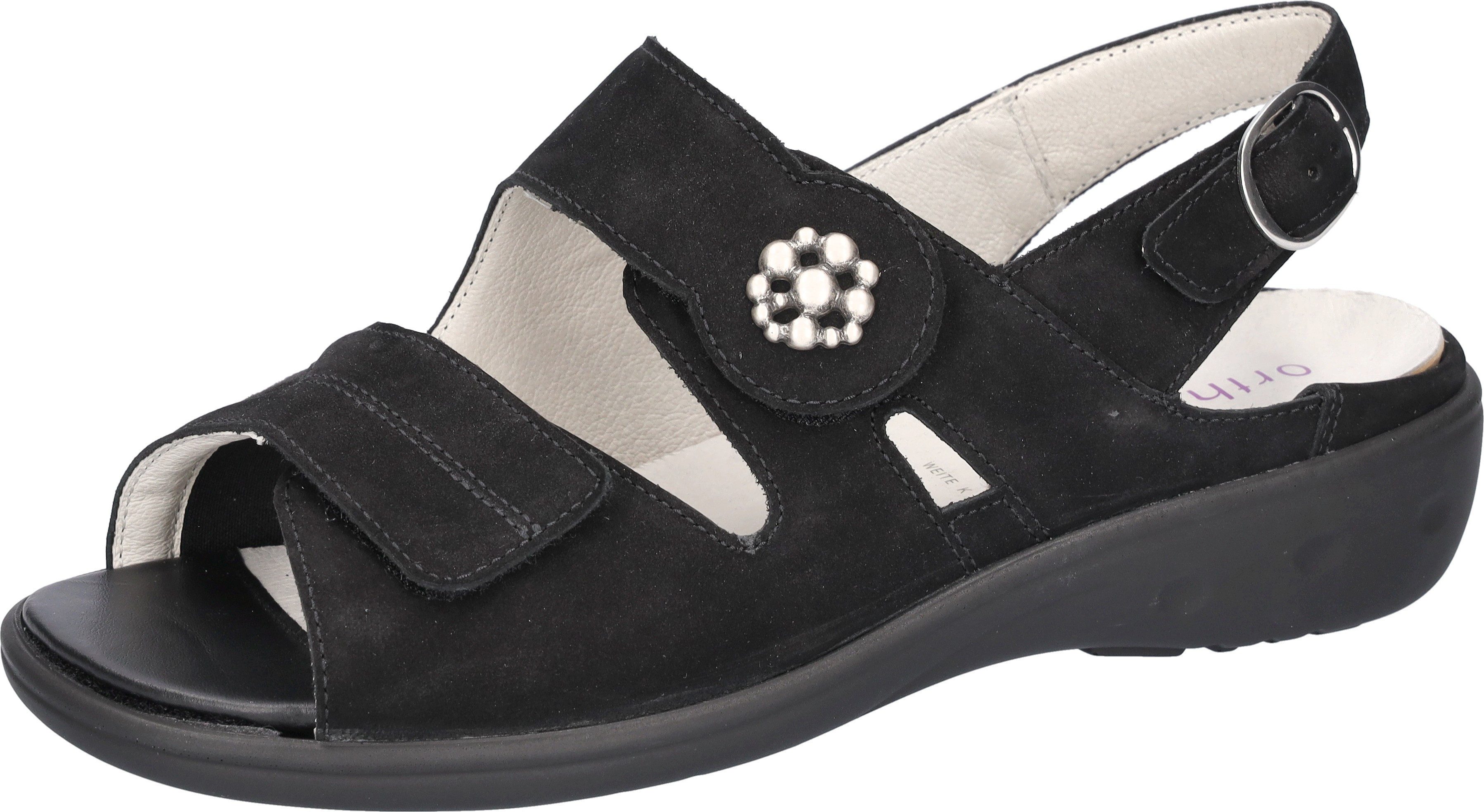 Waldläufer Kara-Soft Sandalette Sommerschuh, Keilsandalette mit Orthotritt-Funktion, Extraweite K