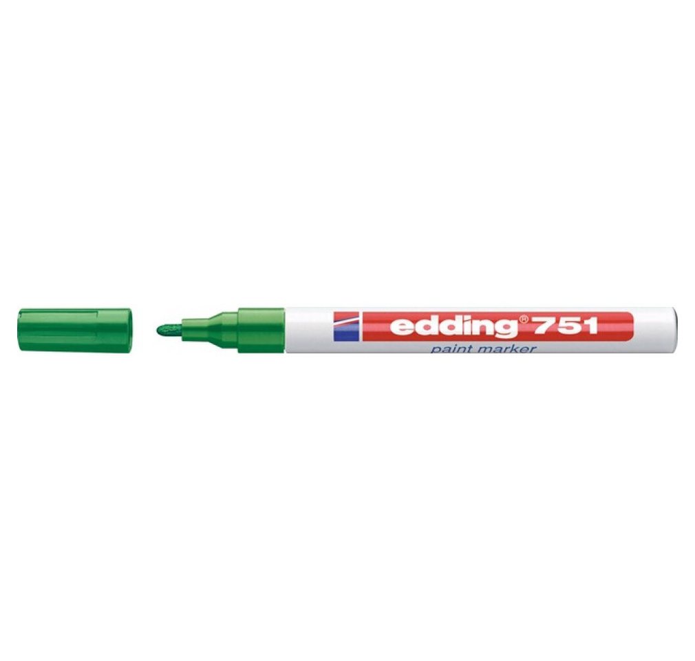 Thumbnail - edding Marker Lackmarker 751 grün Strich-B.1-2mm Runds grün