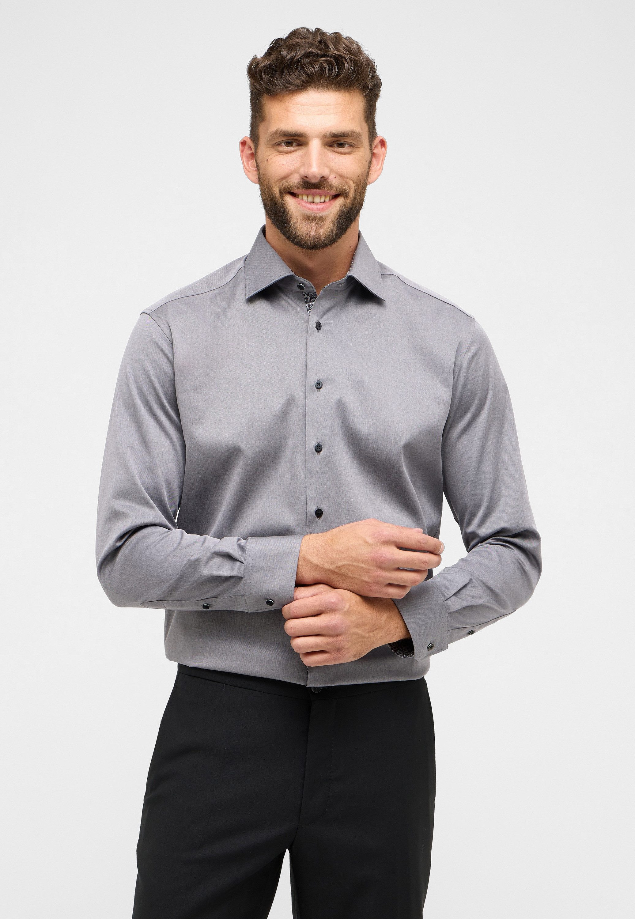 Eterna Langarmhemd MODERN FIT NON IRON günstig online kaufen