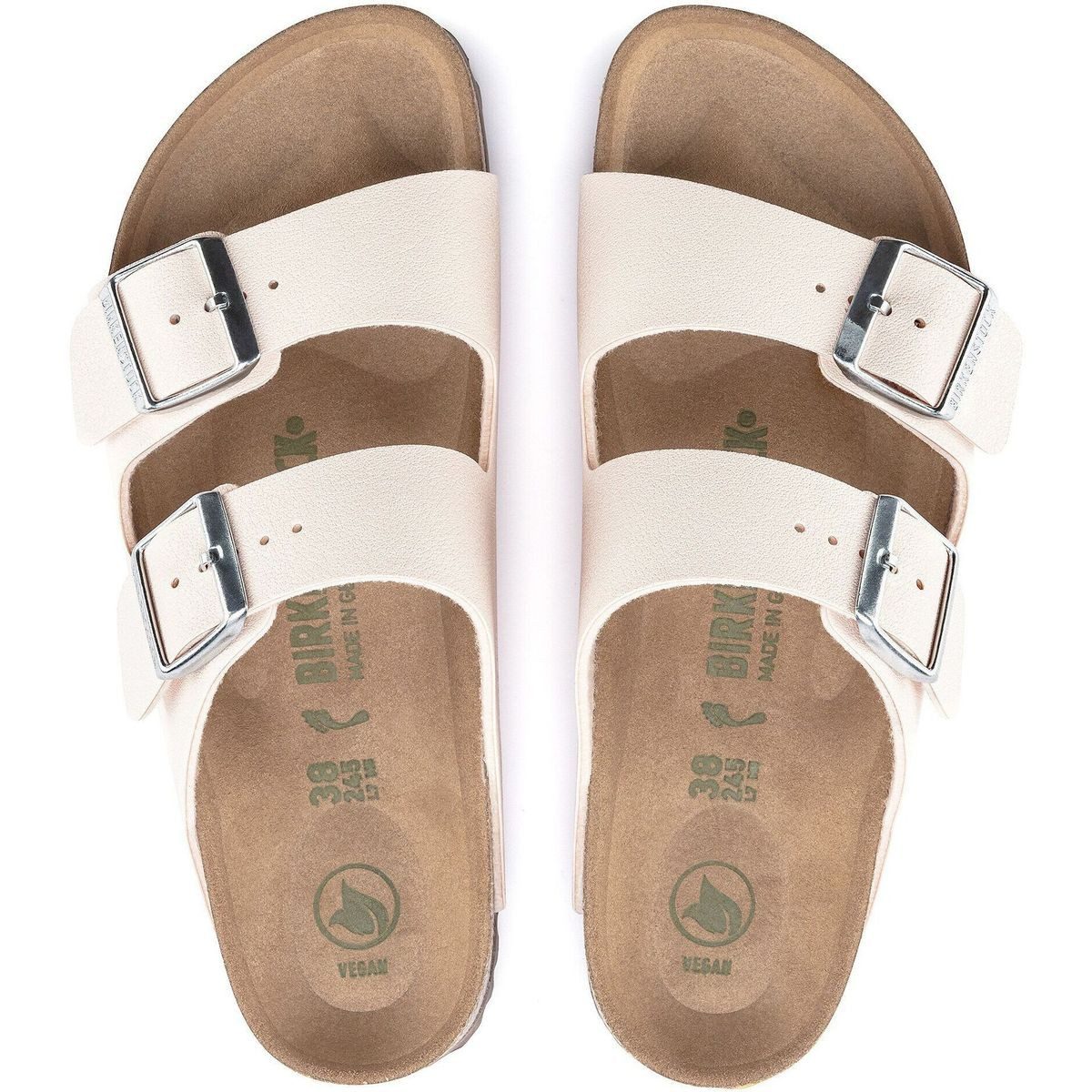 Birkenstock Arizona Birko-florbc Earthy VEG VEG Outdoorsandale Vegane Sandale mit anatomisch geformtem Fußbett und stilvollem Design
