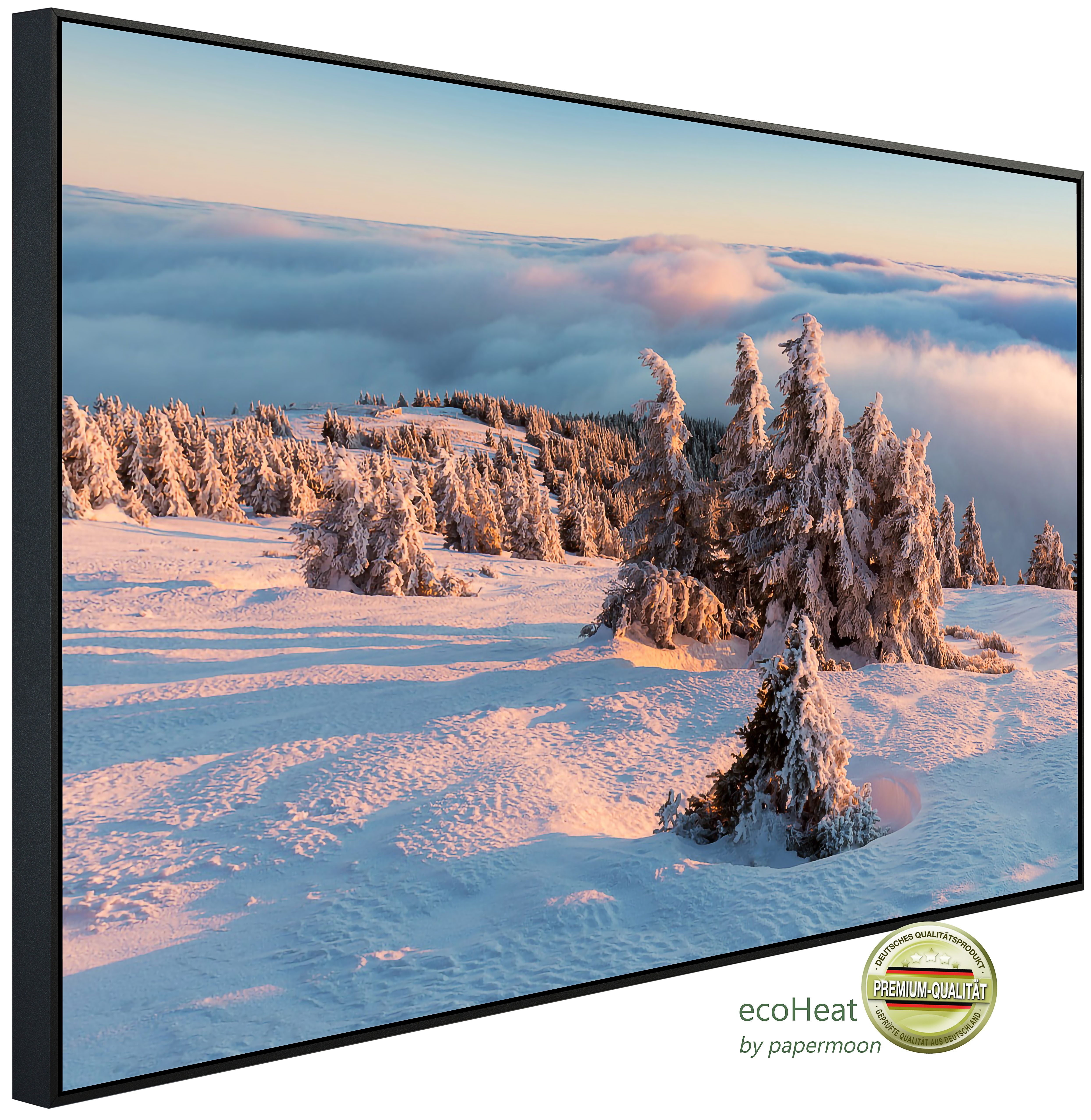 Papermoon Infrarotheizung INFRAROT-BILD-HEIZUNG, Schneelandschaft, TÜV-Rheinland/GS zertifiziert, angenehme Strahlungswärme