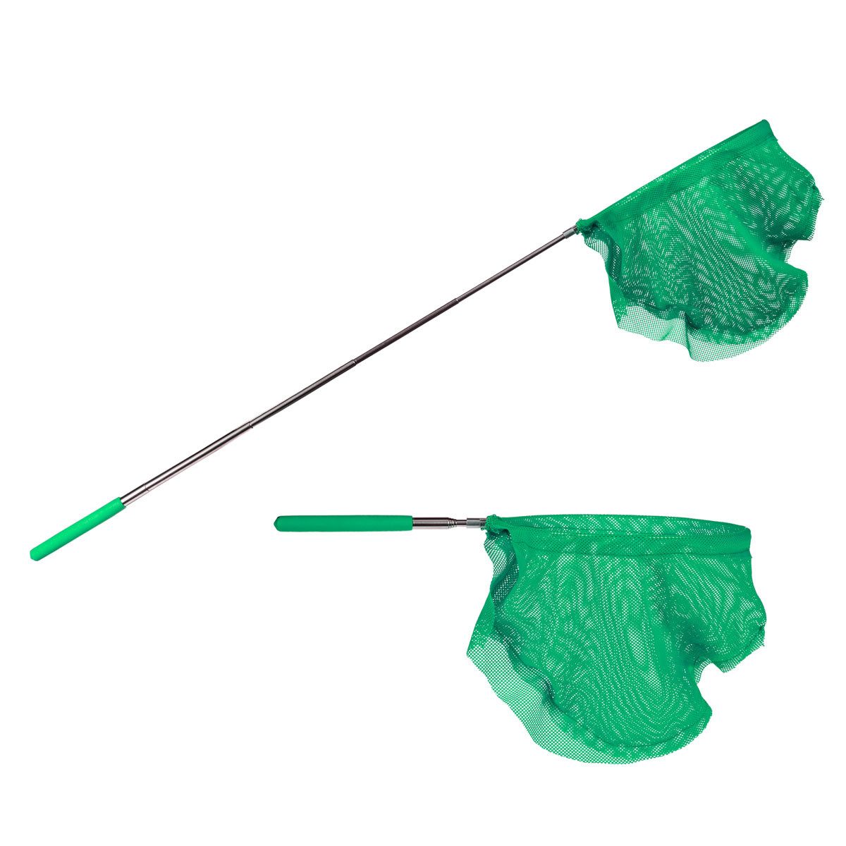 Out of the Blue Spielzeug-Gartenset Ausziehbarer Kescher 86cm Teleskop-Stab Kinderkescher, Fangnetz grün, (1-tlg), Ausziehbarer Teleskop-Stiel, Länge 38-86cm