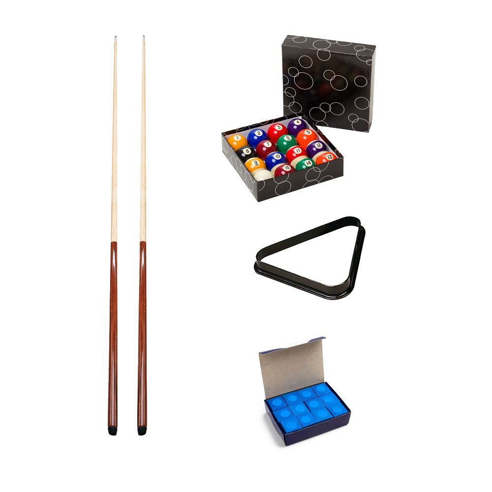 Stradivari Billardtisch Billard Zubehör-Set Einsteiger, Das wichtigste Billard-Zubehör im Komplett-Set