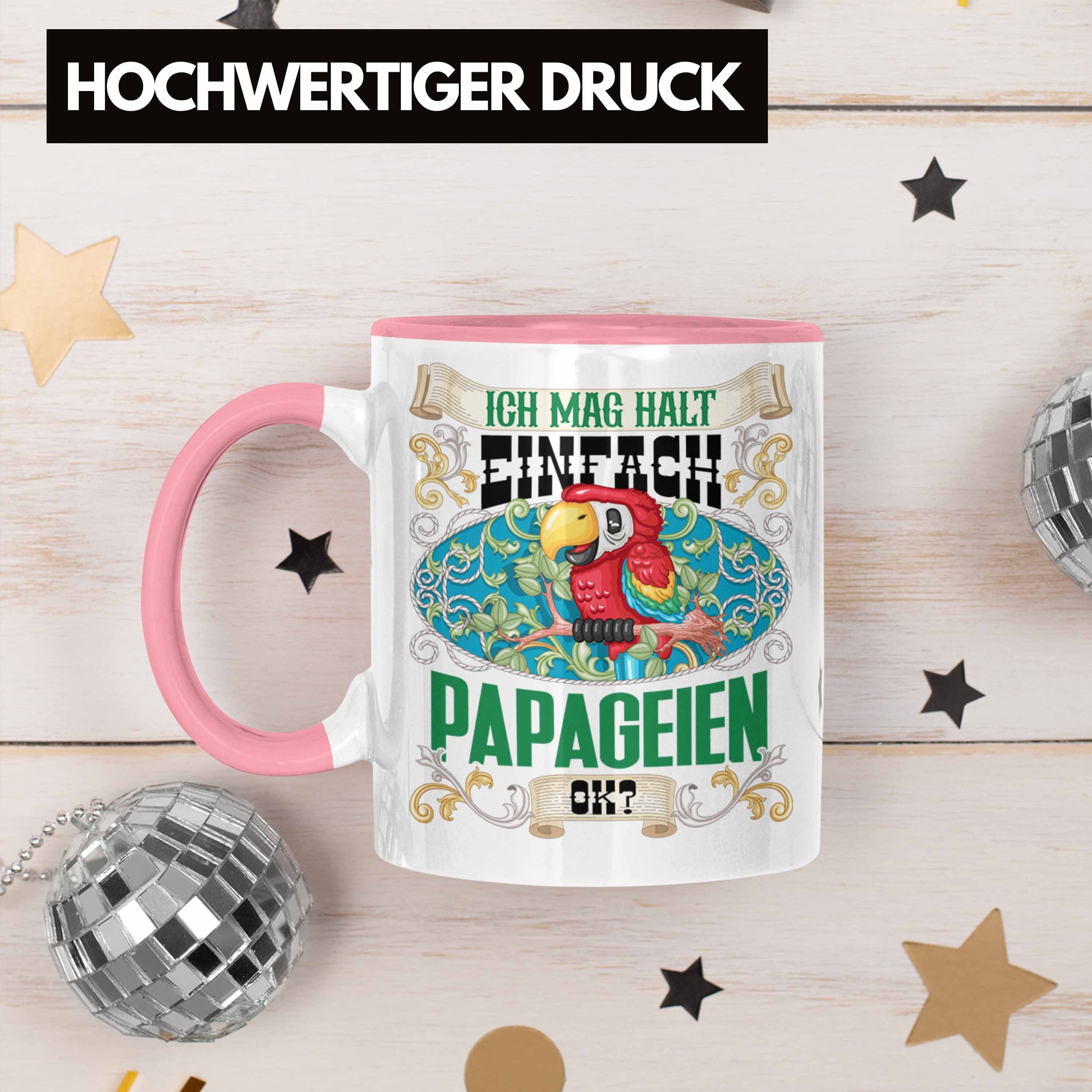 für Halt Papageien Papageien Einfach Geschenkidee Rosa Mag Ich Trendation Tasse Tasse Ok? L