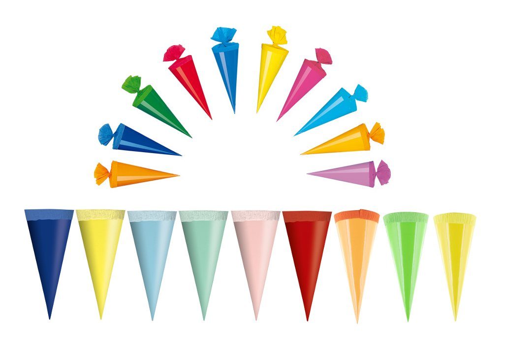 Stylex Schreibwaren Schultüte 22 Deko Schultüten / 12cm lang