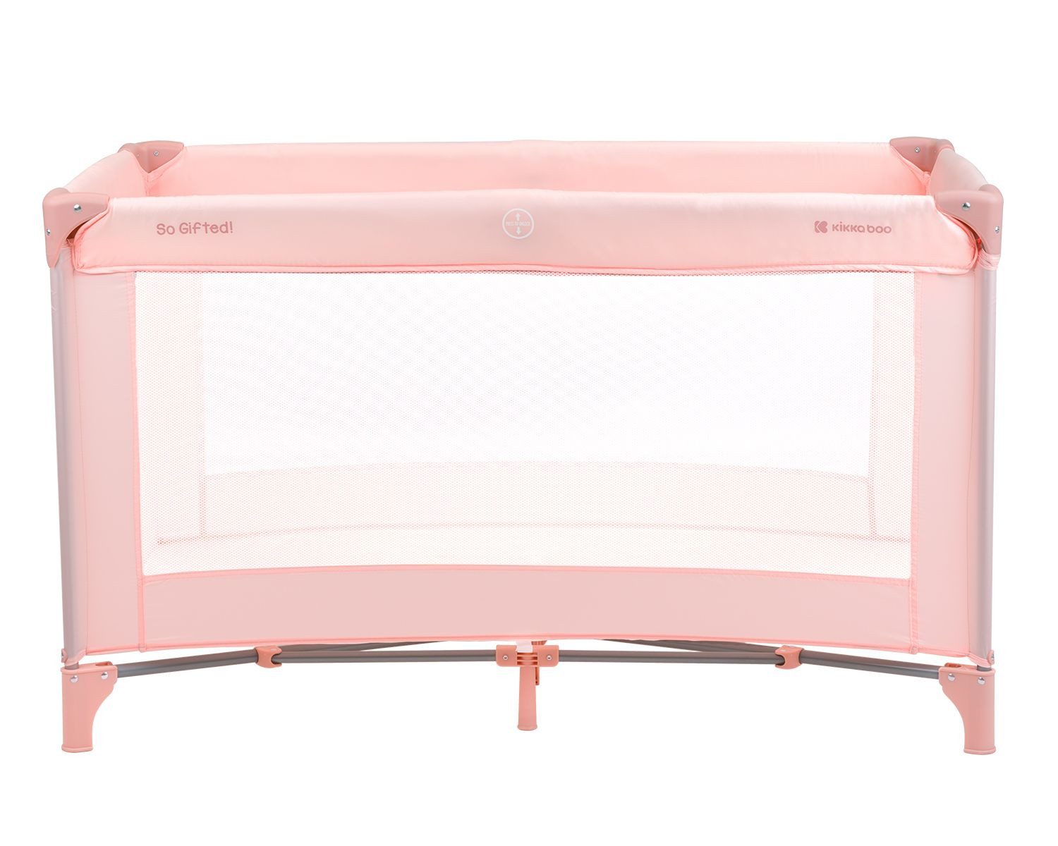 Kikkaboo Baby-Reisebett Reisebett so gifted eine Ebene, weiche Matratzenauflage, Seiteneingang
