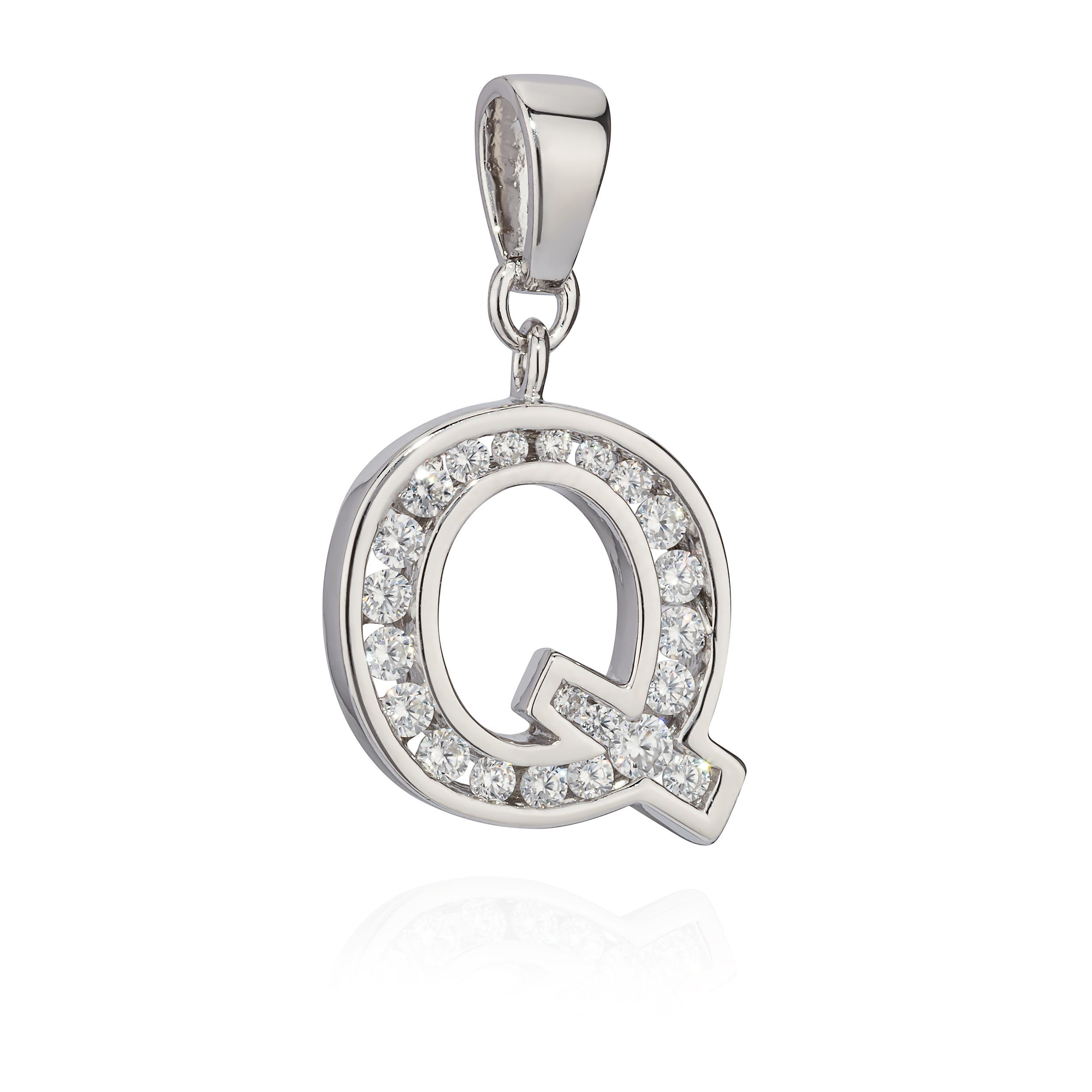 NKlaus Kettenanhänger 13x14mm Kettenanhänger Buchstabe Q günstig online kaufen