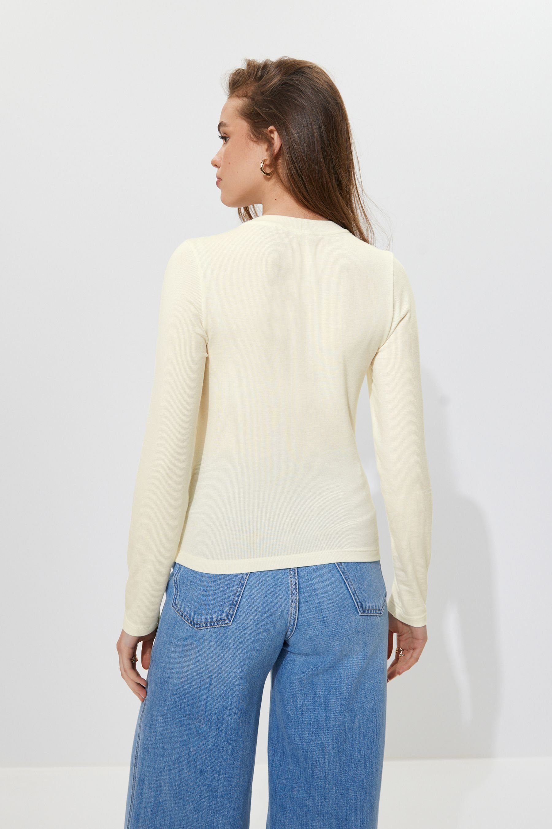 Next Langarmshirt Weiche, gerippte Langarmshirts mit günstig online kaufen