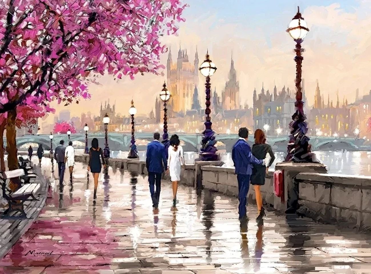 Castorland Puzzle 2000 "Along The River" günstig online kaufen