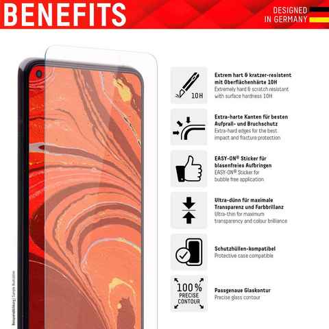 Displex Real Glass 2D Xiaomi Redmi Note 8 (2019/2021) für Xiaomi Redmi Note 8 (2019/2021), Displayschutzfolie