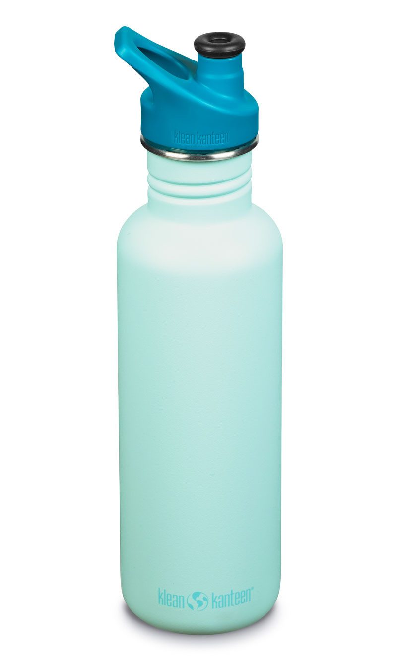 Klean Kanteen Trinkflasche Klean Kanteen Blue Tint Trinkflasche Classic 800ml Sport Cap