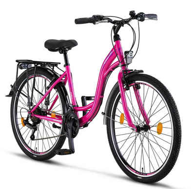 Licorne Bike Cityrad Licorne Bike Stella Premium City Bike in 24, 26 und 28 Zoll, 21 Gang