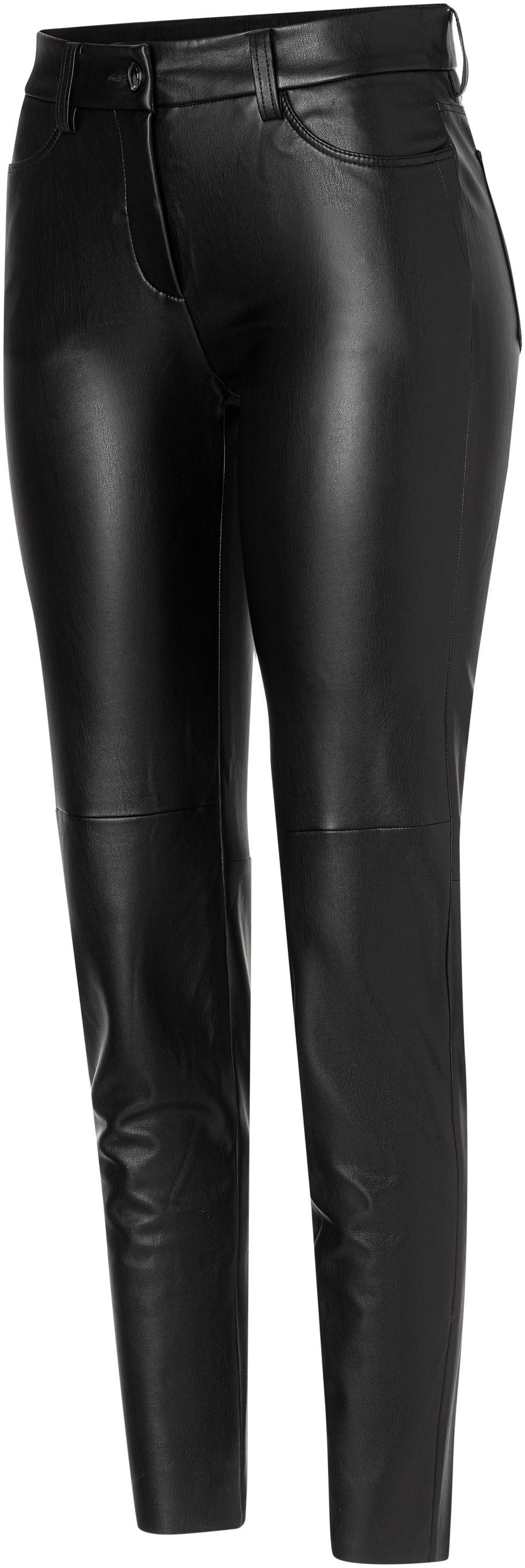 MAC Lederimitathose SKINNY mit Taschen günstig online kaufen