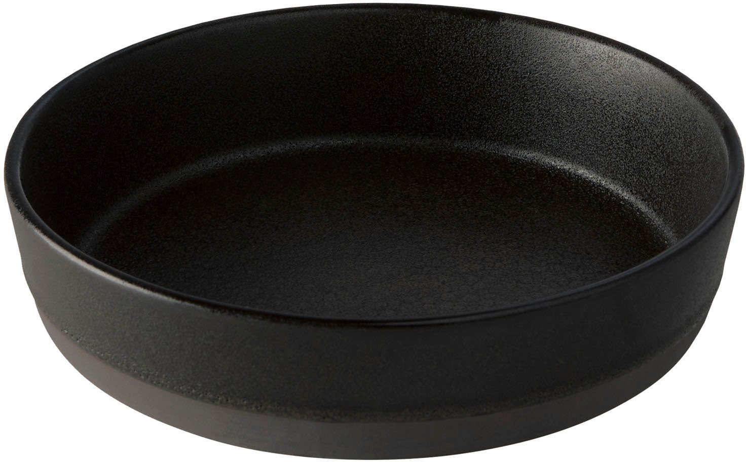 aida RAW Suppenteller RAW Titanium Black, (6 St), Steinzeug, Ø 19 cm | Suppenteller