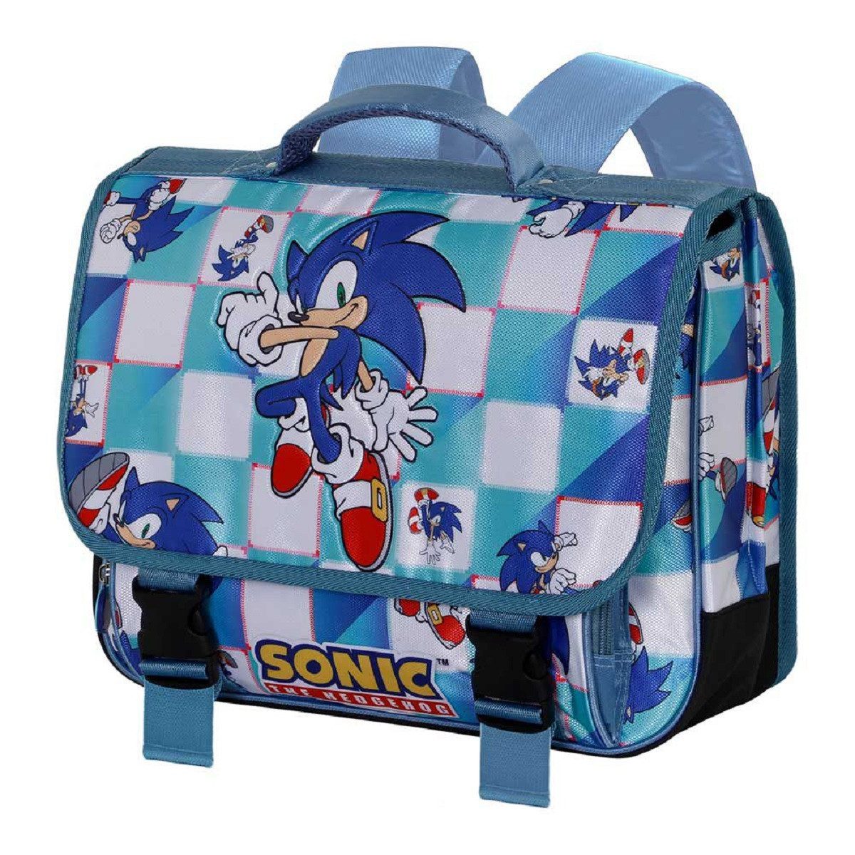 Sonic Schulranzen Schulranzen Dynamischer Rucksack für Kinder