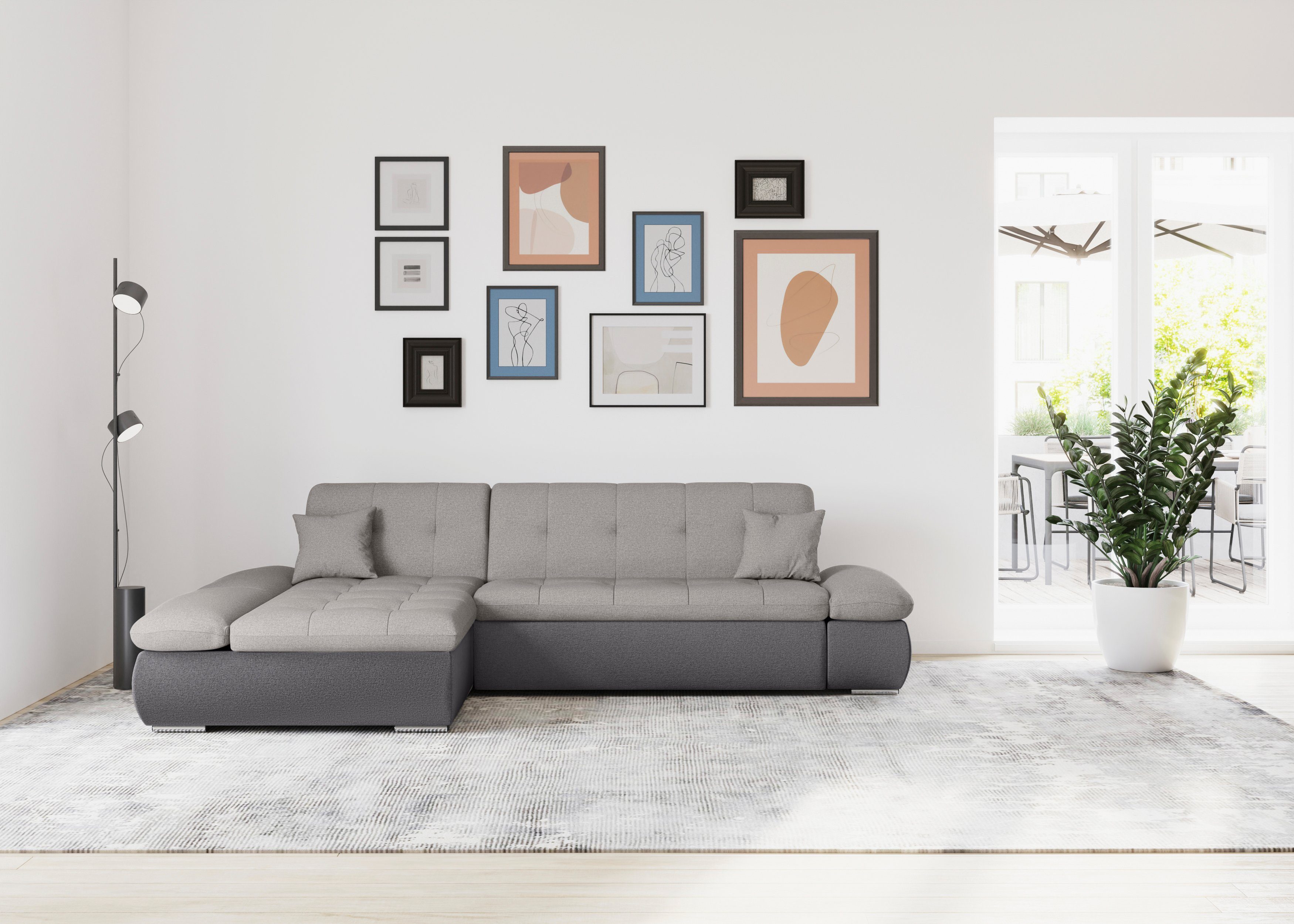 DOMO collection Ecksofa Moric, L-Form, XXL-Sofa günstig online kaufen