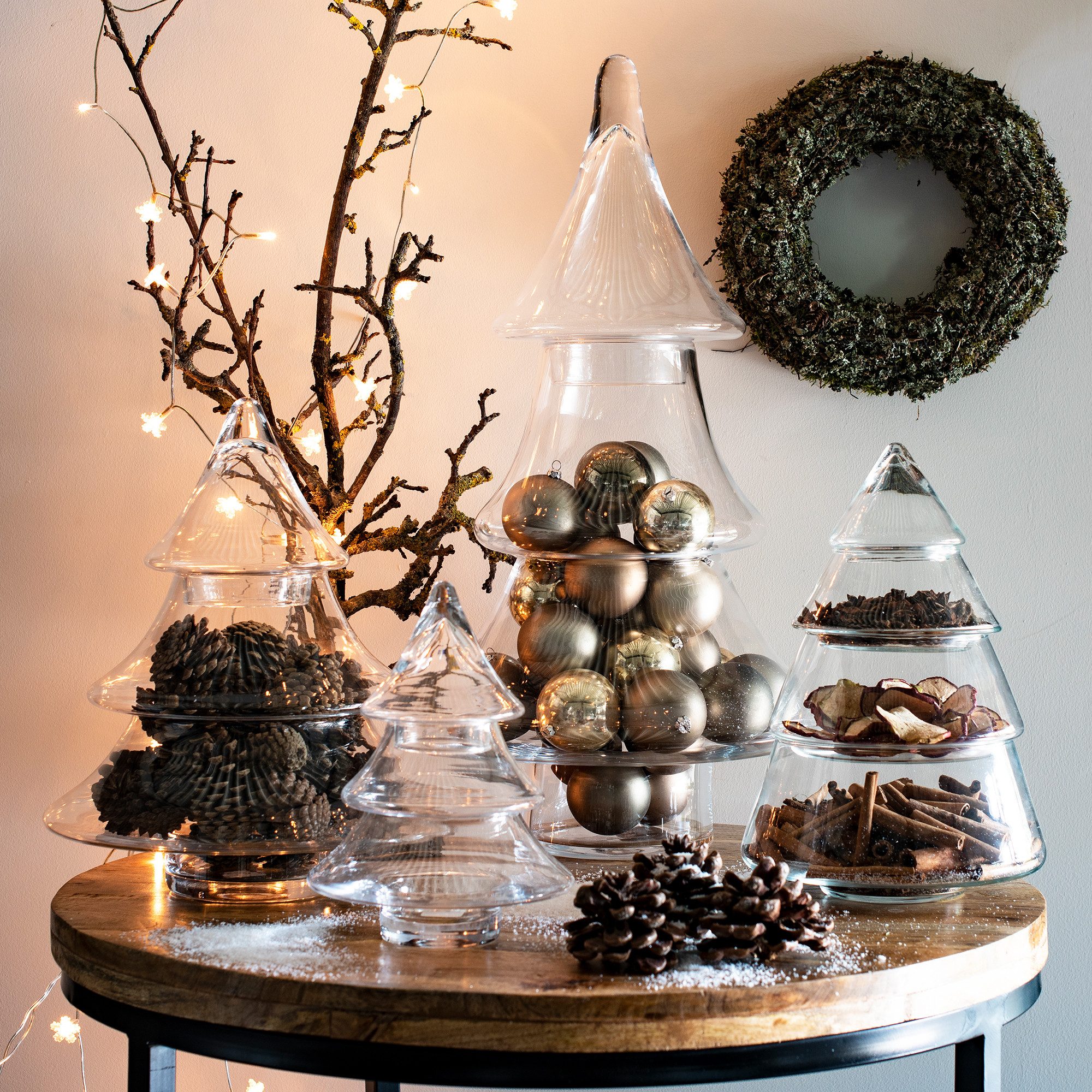 Annastore Vorratsglas Dekoglas Tannenbaum H 28 cm zum Öffnen und Selbstbefüllen Dekorieren – Bild 2 von 2