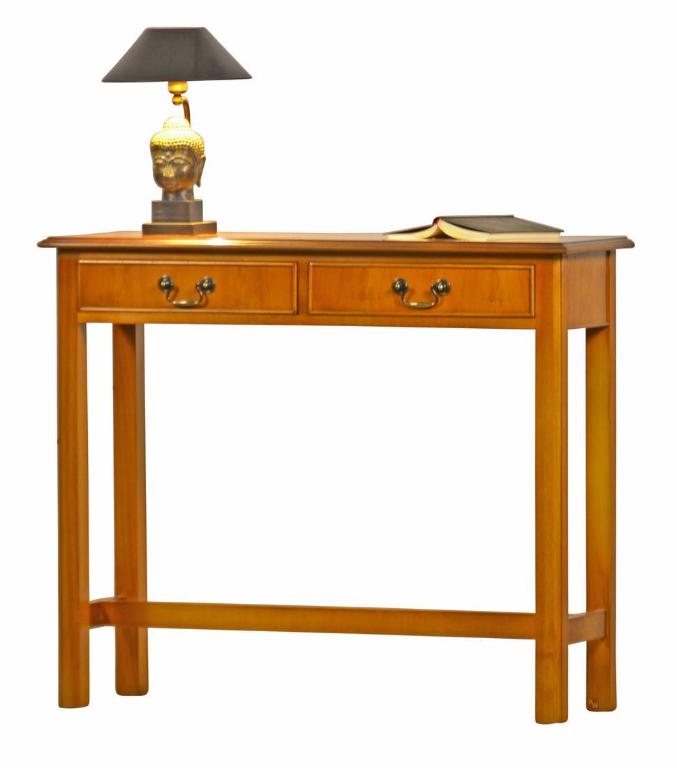 Kai Wiechmann Beistelltisch Konsole 2 Schubladen Eibe, Wandtisch, Beistelltisch, Flurkonsole, edles Furnierholz, stilvoll, hochwertig, made in England. € 1.549,99