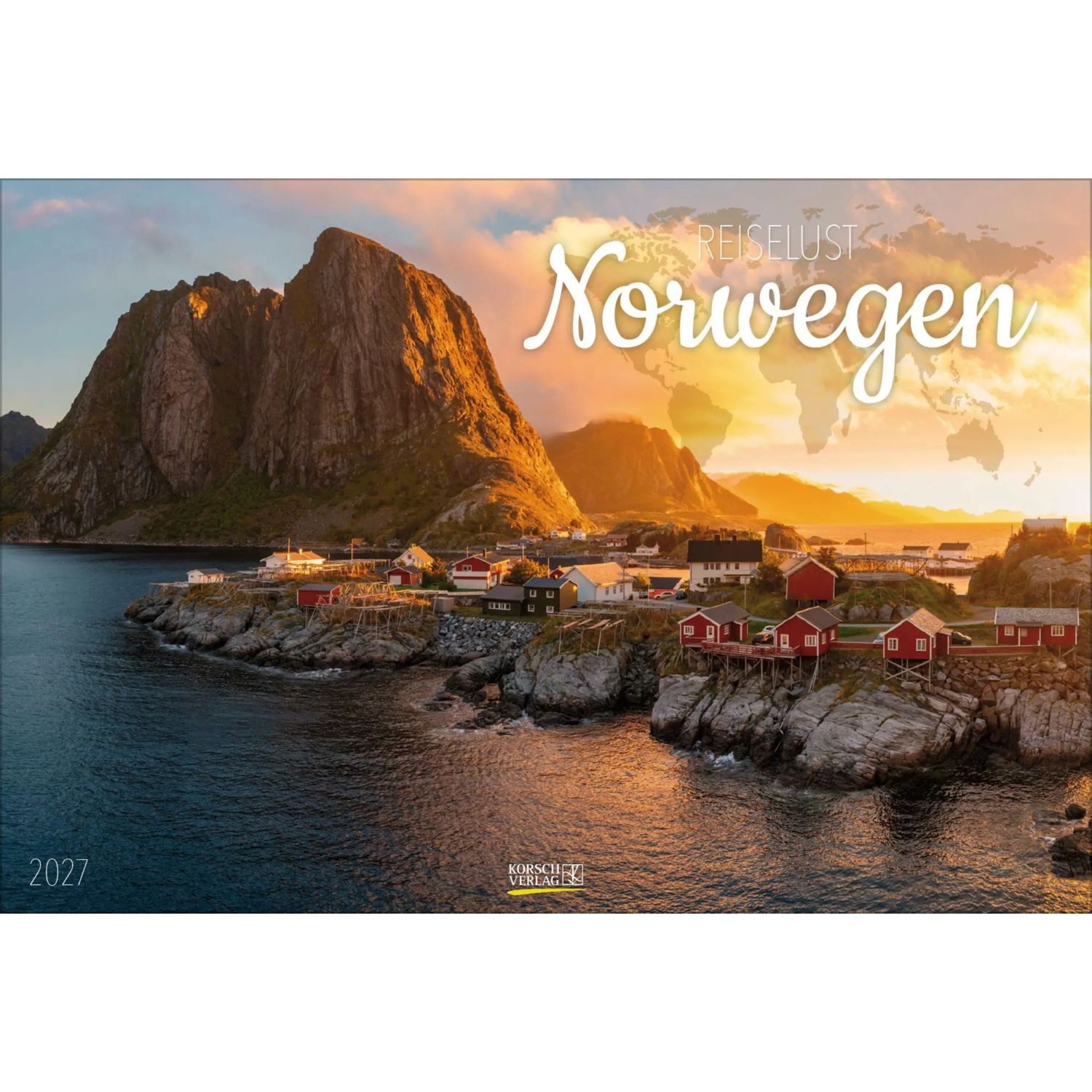 Korsch Verlag Wandkalender Reiselust Norwegen 2027