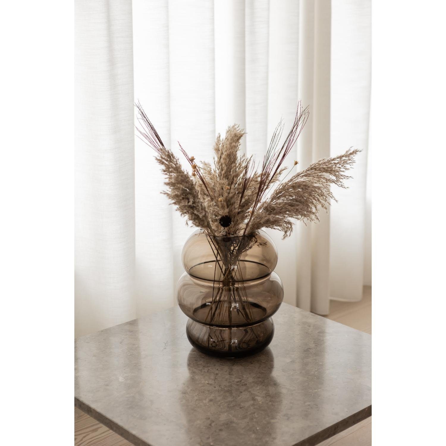 Glass Dekovase (28x33cm) Design Vase Novoform Shape Smoke Soft