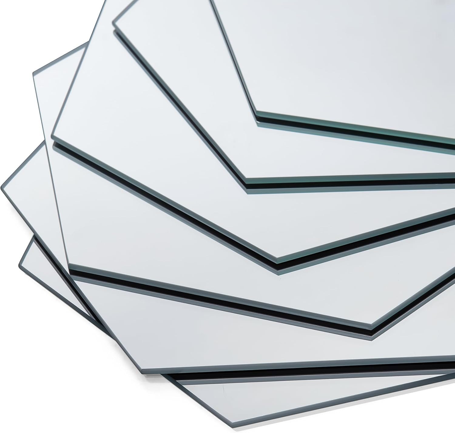 GOLD&CHROME UNIQUE DESIGN Зеркало Зеркало Зеркалоset Selbstklebend Rund Sechseckig Quadratisch