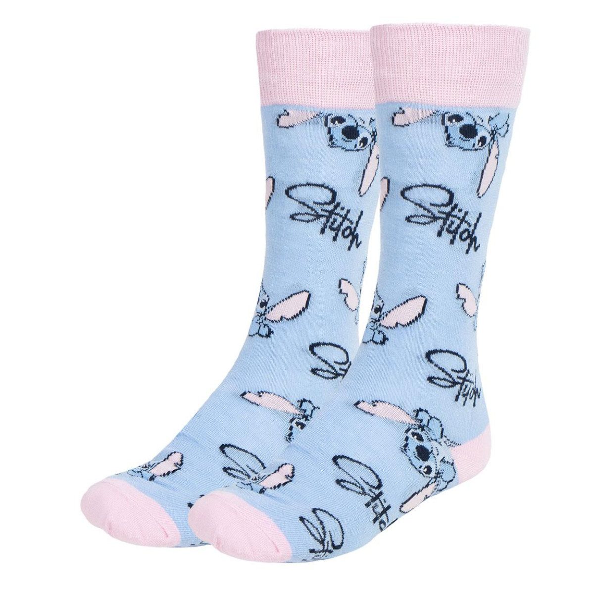 Disney Socken Stitch Socken 3er Set mit komfortabler Passform in Größe 36–43