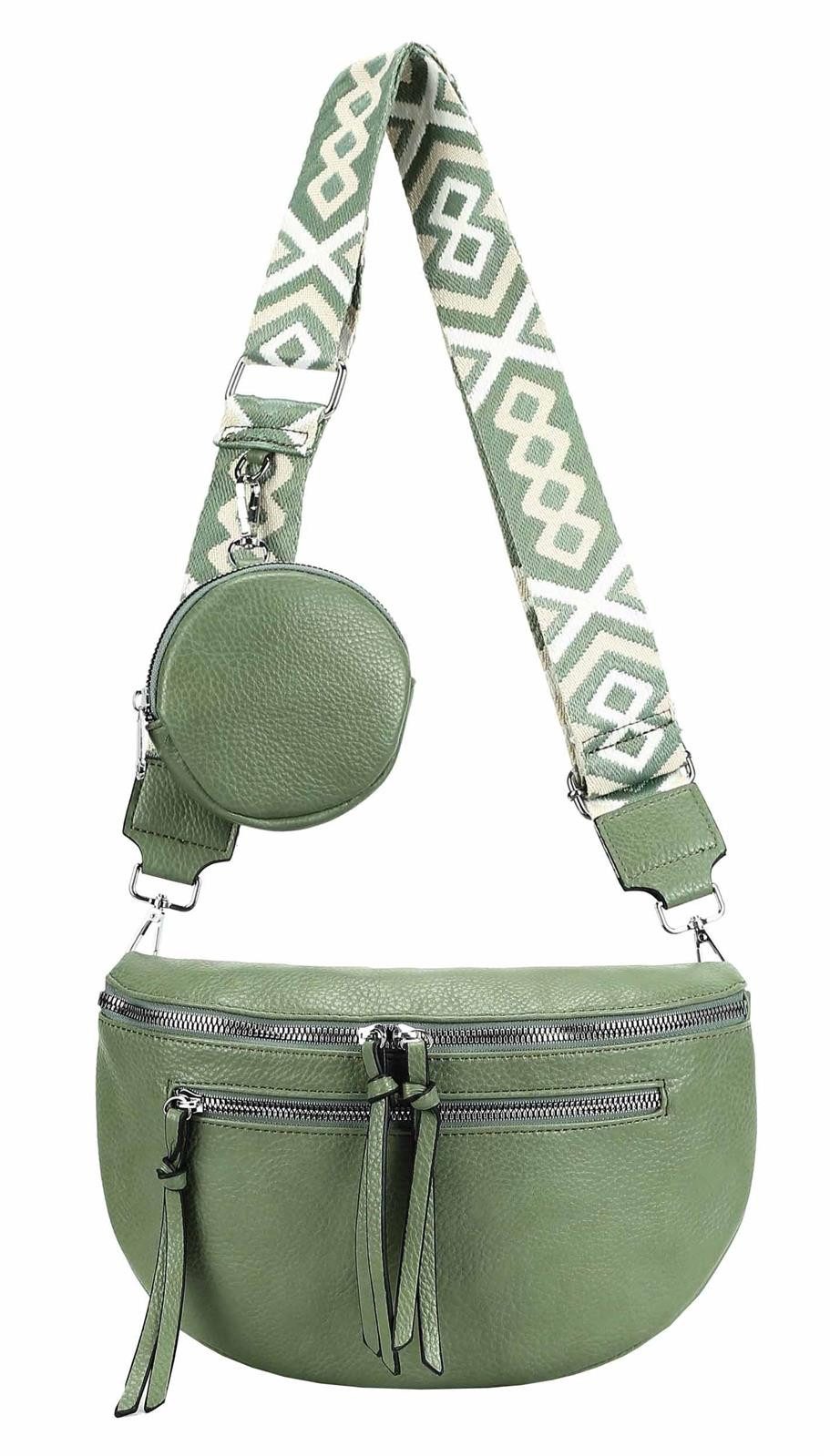 ITALYSHOP24 Bauchtasche Damen Brusttasche Crossover Umhängetasche günstig online kaufen