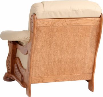Max Winzer® Sessel Texas, mit dekorativem Holzgestell