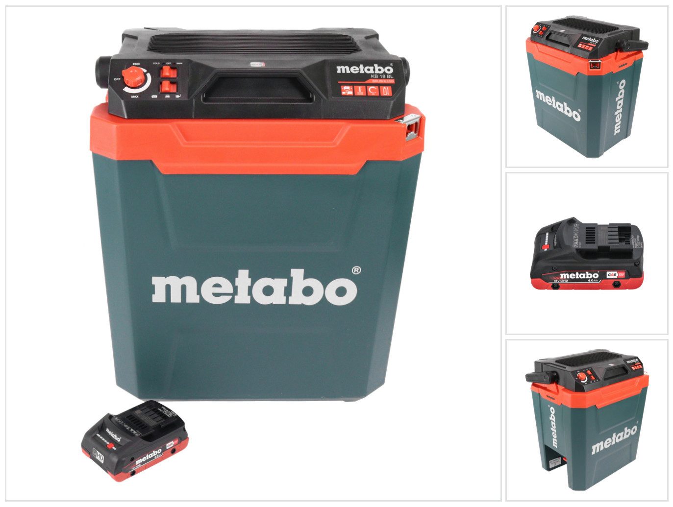 metabo Kühlbox KB 18 BL Akku Kühlbox 18 V mit Warmhaltefunktion 28 l Brushless + 1x