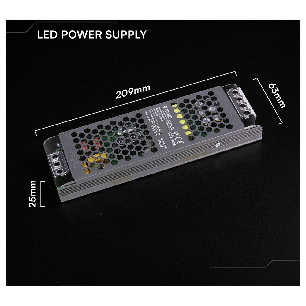 V-TAC V-TAC VT-13150-S LED-Trafo Konstantspannung 150 W 12.5 A 12 V/DC nich LED Trafo