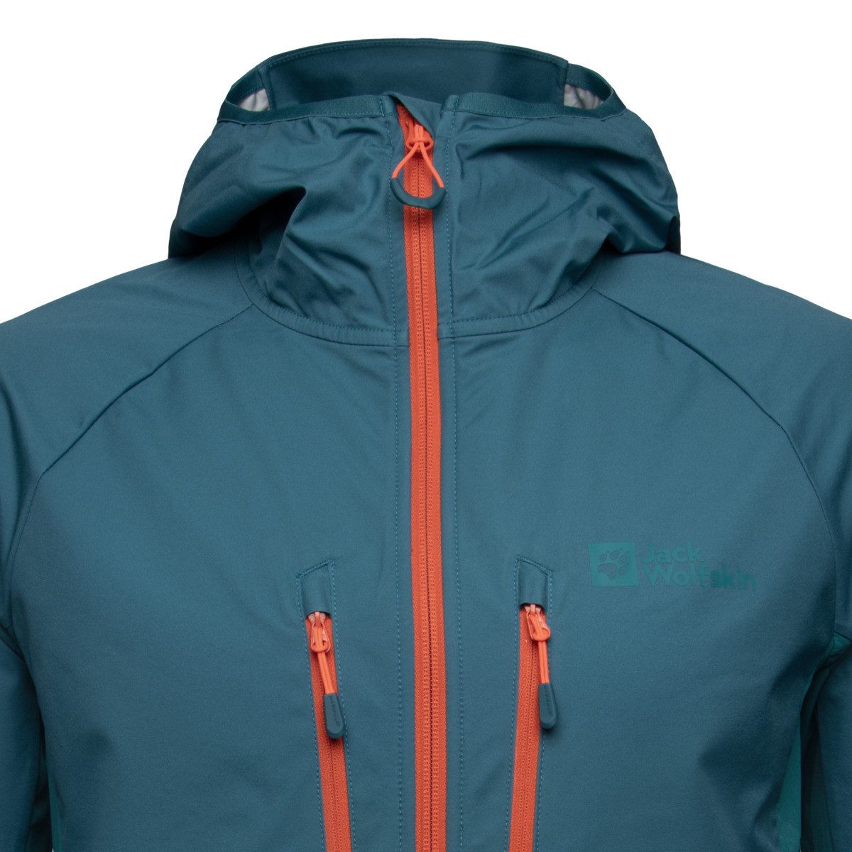 Jack Wolfskin Softshelljacke Alpspitze Hoody Jk Herren Übergangsjacke, Windbreaker, Outdoor, Funktionsjacke, Wanderjacke – Bild 3 von 4