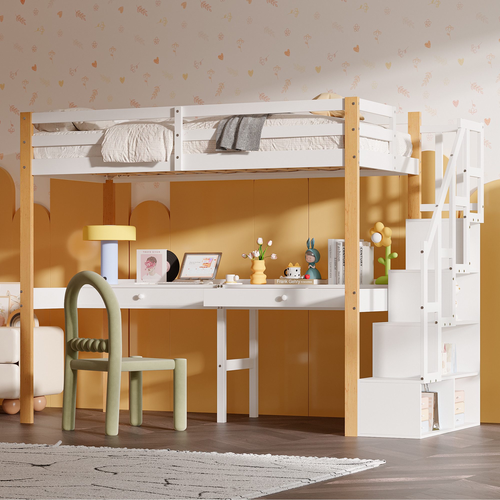 Furnishings Home Hochbett Stauraumbett Kinderbett Mit günstig online kaufen