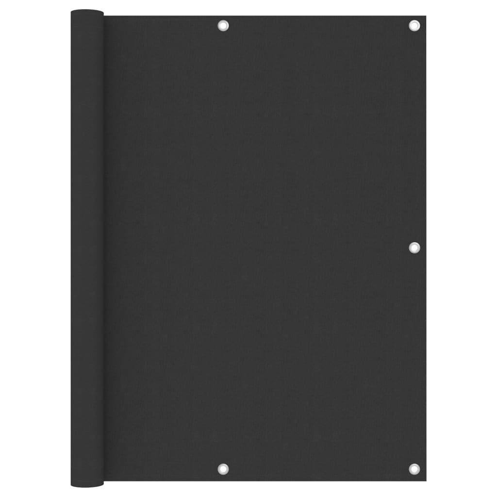 Tidyard Balkonsichtschutz 120x300 Cm – HDPE, UV-beständig, Anthrazit, Winddurchlässig & Einfach Montierbar