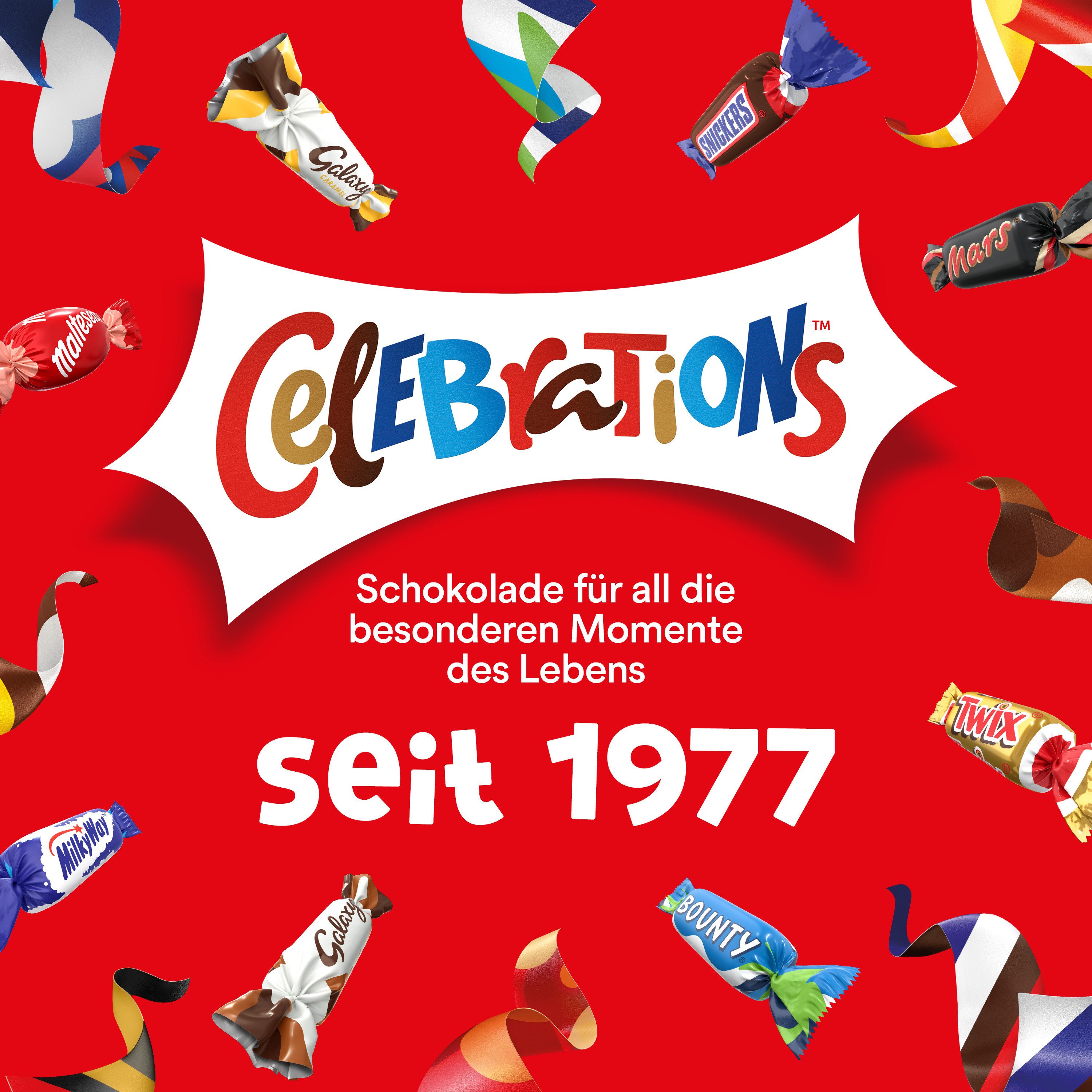 Mars GmbH Süßigkeit Celebrations 600g Dose "Guten Rutsch" Mini Schokoriegel Snickers Twix