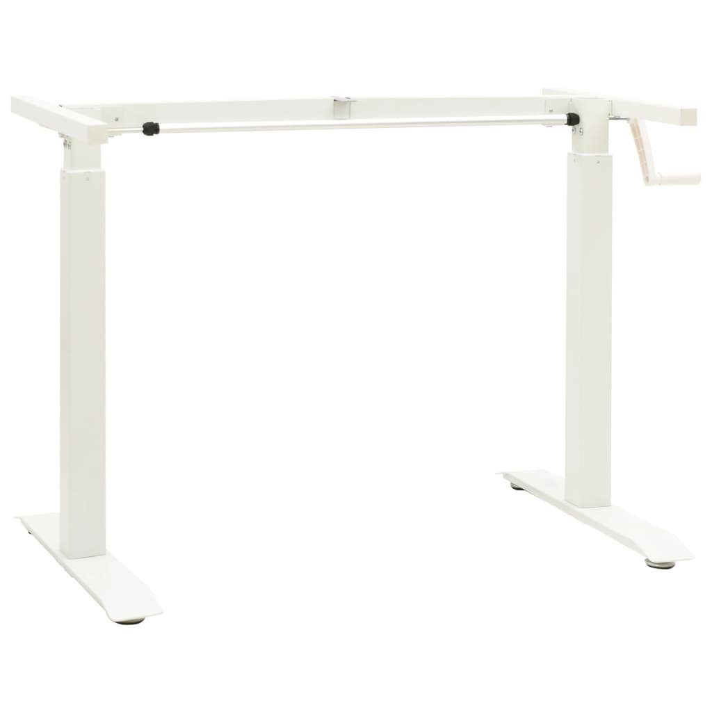 DOTMALL Tischgestell Schreibtisch-Gestell, (1-St), Manuell höhenverstellbares,Handkurbel Weiß