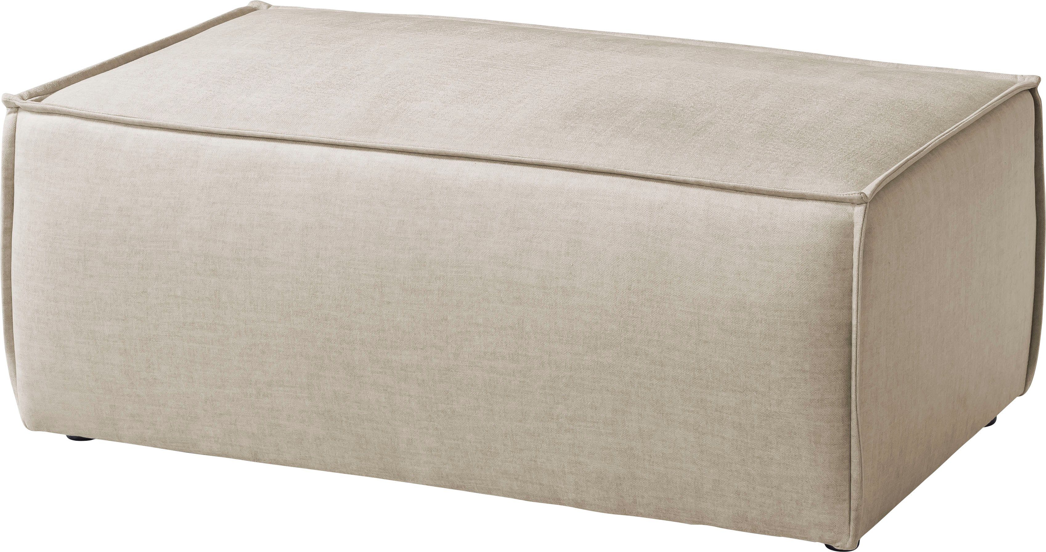 OTTO home Hocker SHERWOOD Samtvelours Polsterhocker, passend zur Polster-Serie SHERWOOD