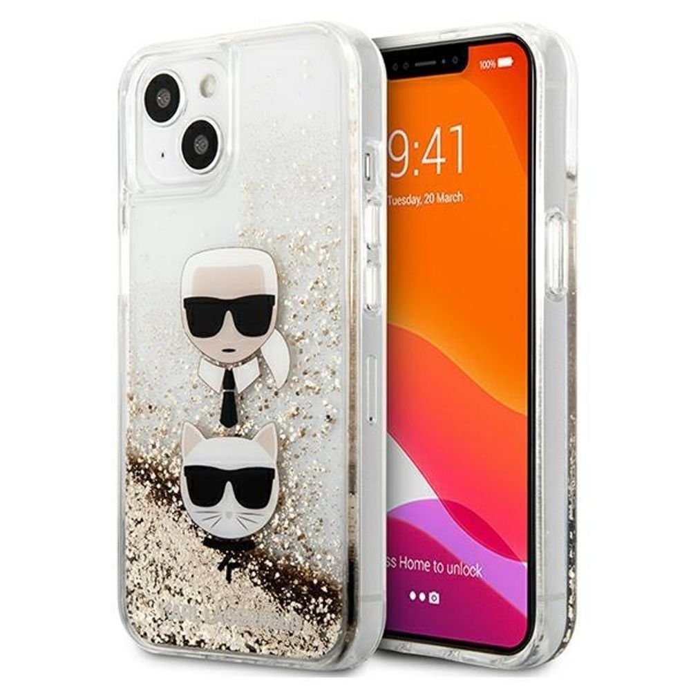 KARL LAGERFELD Handyhülle Karl Lagerfeld KLHCP13SKICGLD iPhone 13 mini ...