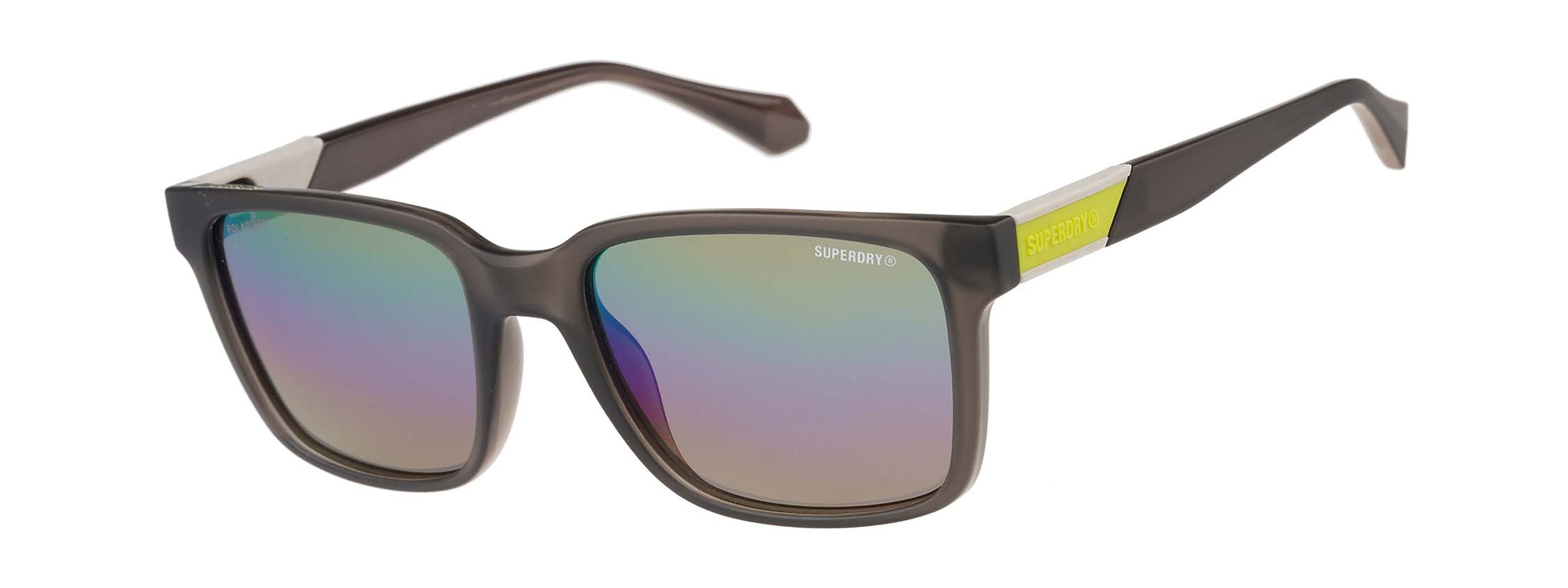 Superdry Sonnenbrille Modell 996098 Form Karree/Eckig, Logoschriftzug auf Bügel, Injectionfassung