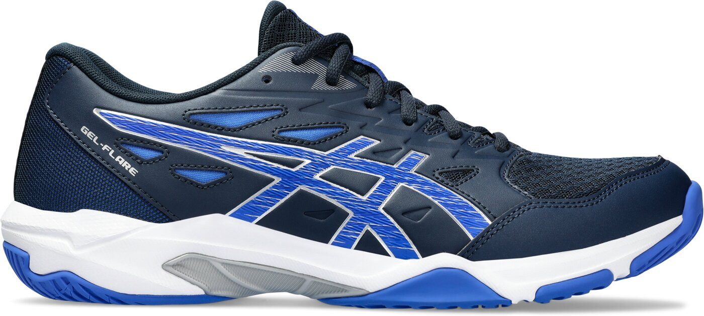 Asics GEL-FLARE MIDNIGHT NAVY/WHITE-FLAT PEWTE Indoorschuh günstig online kaufen