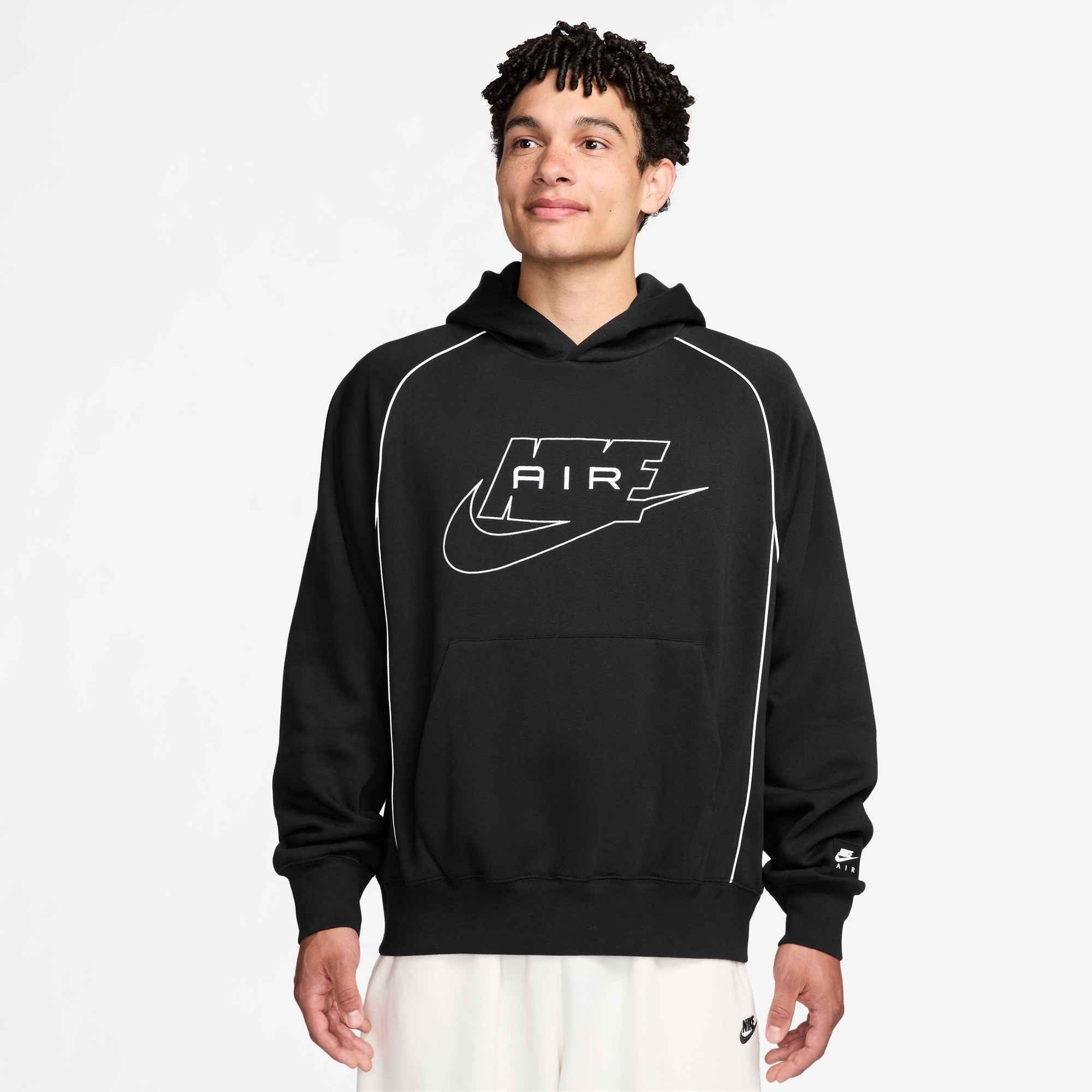 Nike Sportswear Kapuzensweatshirt M NK AIR PO HDY mit Kapuze, aus Baumwolle und Polyester, Basic Passform
