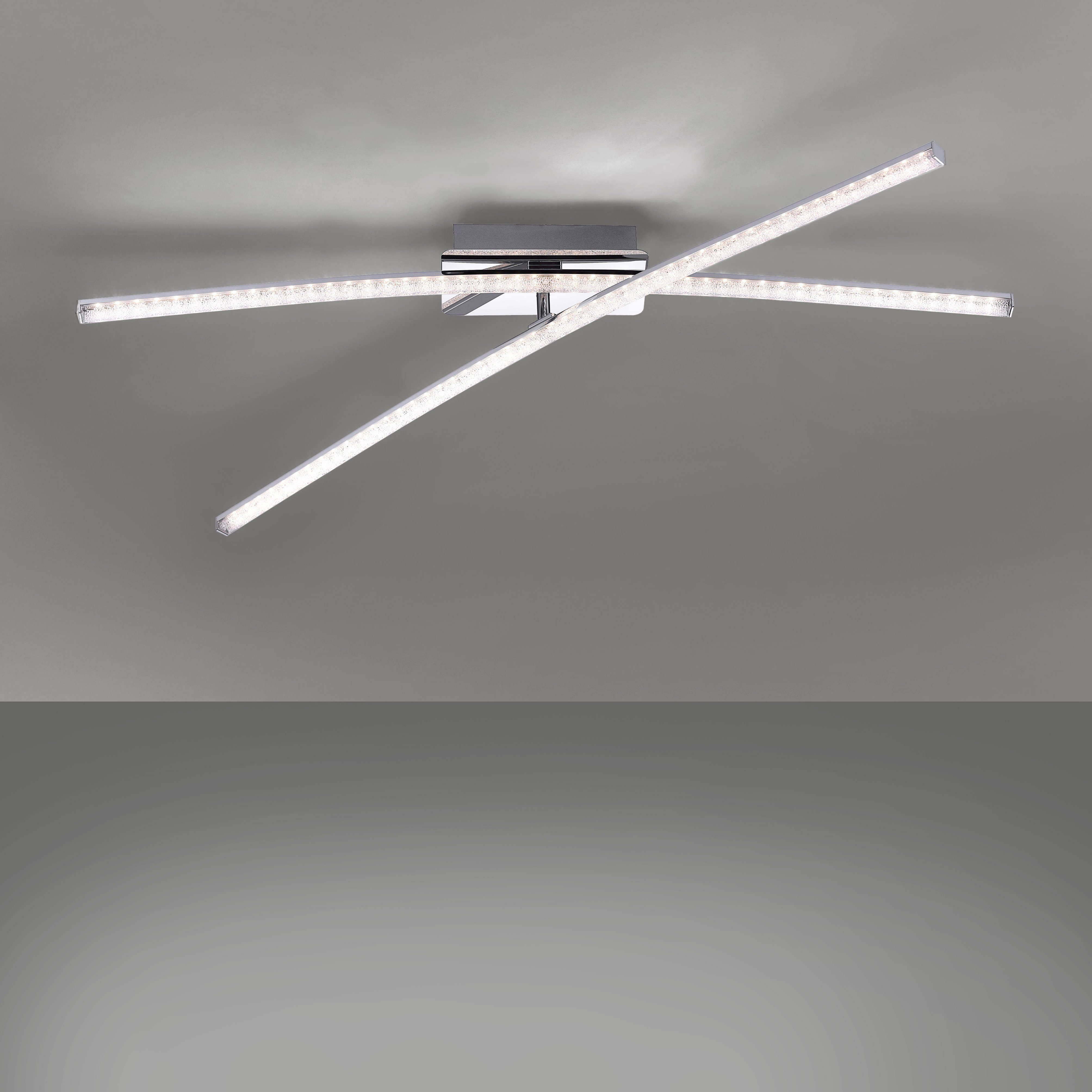 Leuchten Direkt Deckenleuchte LED fest SIMON, LED Warmweiß, integriert