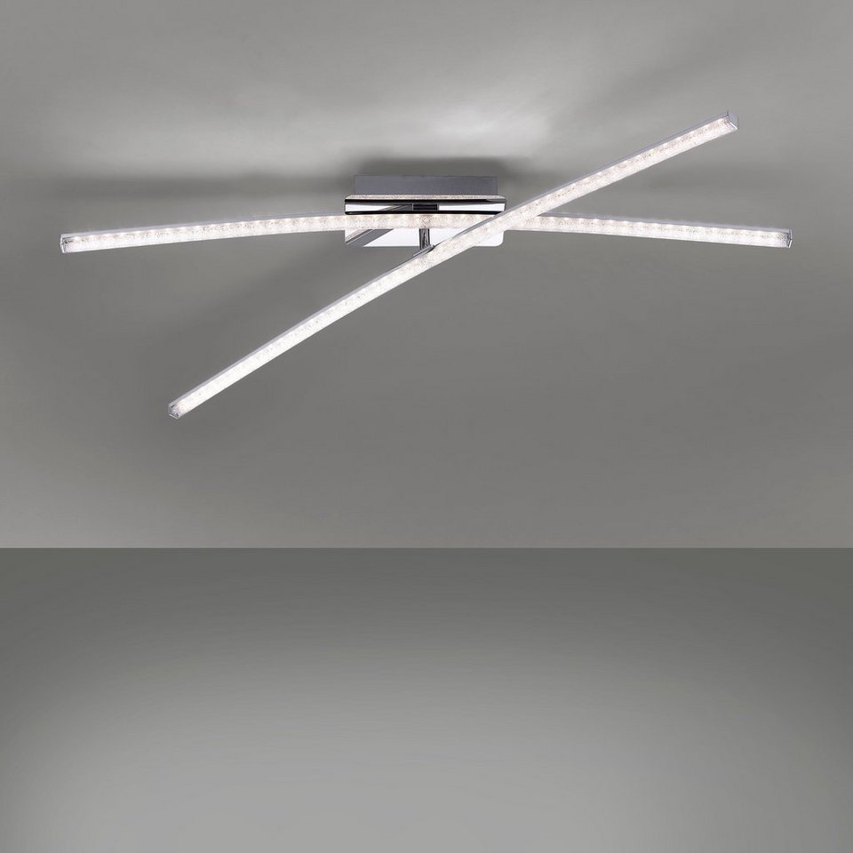 JUST LIGHT Deckenleuchte SIMON, LED fest integriert, Warmweiß, LED,  Enerigeparende LED Leuchtmittel, geringe Wärementwicklung